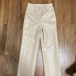 Aritzia Wilfred Melina pants - flax beige